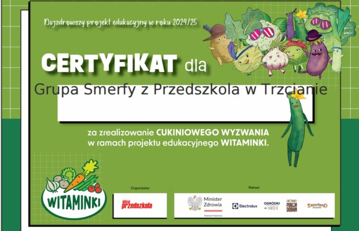 Ogólnopolski Projekt Edukacyjny „Witaminki”