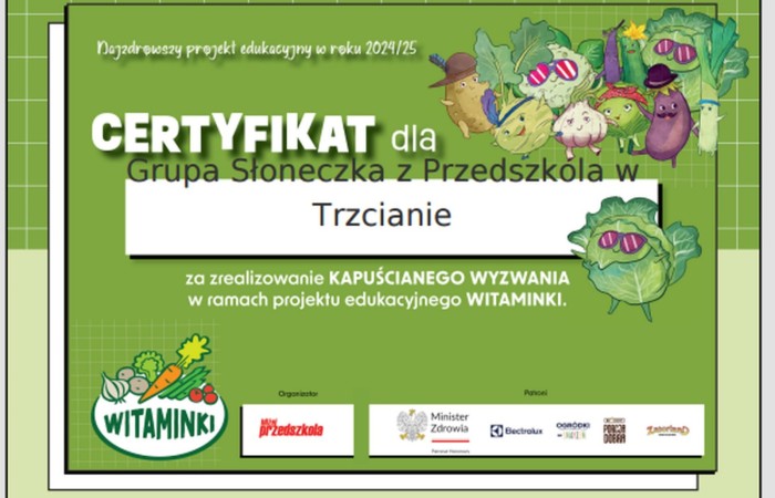 Ogólnopolski Projekt Edukacyjny „Witaminki”