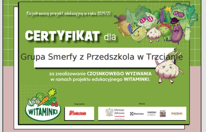 Ogólnopolski Projekt Edukacyjny „Witaminki”