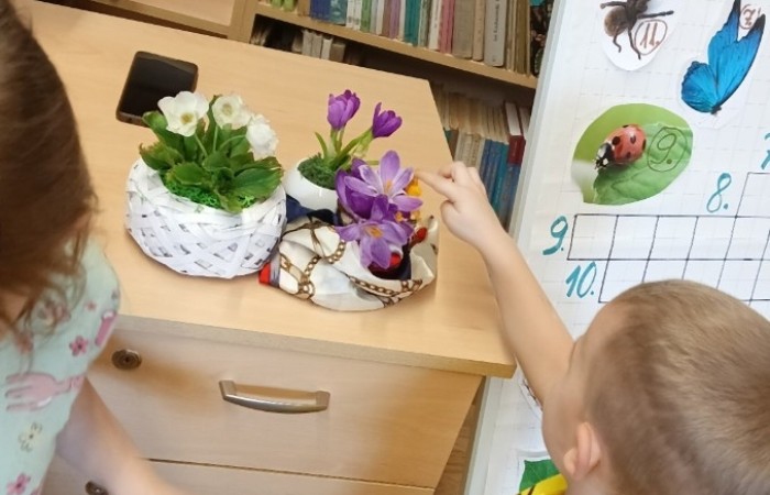 Pierwszy dzień wiosny - grupa Smerfy