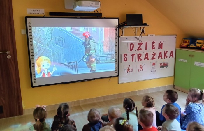 Dzień Strażaka w Przedszkolu - grupa Smerfy