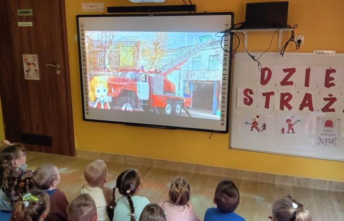 Dzień Strażaka w Przedszkolu - grupa Smerfy