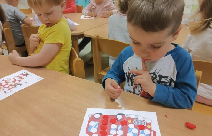 Dzień Strażaka w Przedszkolu - grupa Słoneczka
