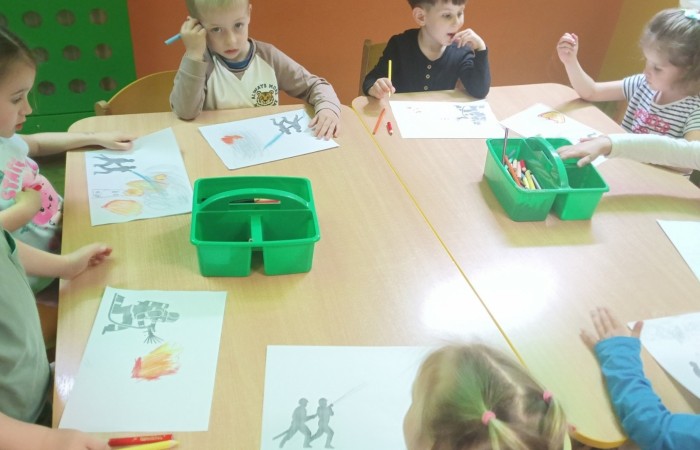 Dzień Strażaka w Przedszkolu - grupa Smerfy