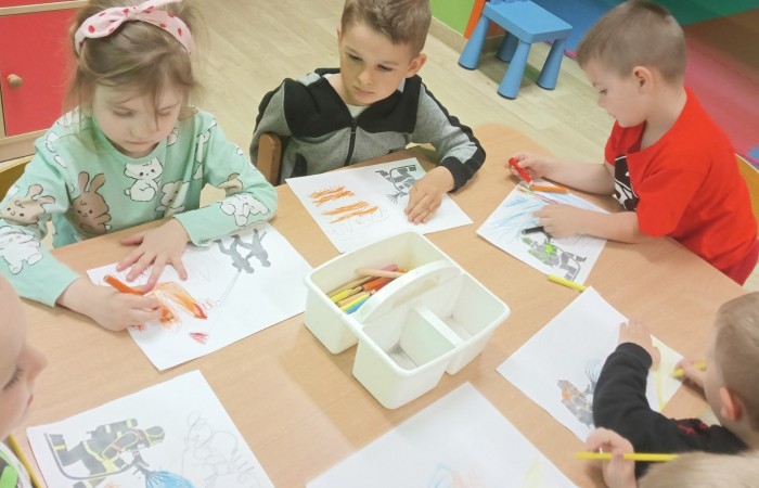 Dzień Strażaka w Przedszkolu - grupa Smerfy