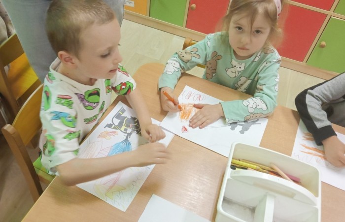 Dzień Strażaka w Przedszkolu - grupa Smerfy