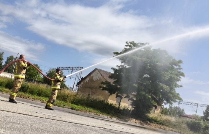 Spotkanie przedszkolaków ze strażakami z Ochotniczej Straży Pożarnej w Trzcianie